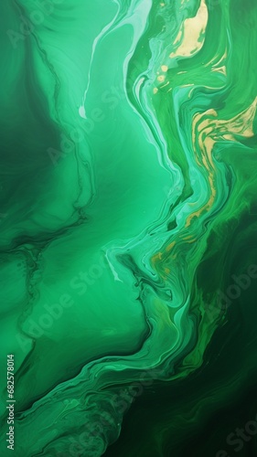 A glossy epoxy wall texture with a gradient from deep emerald green to light lime