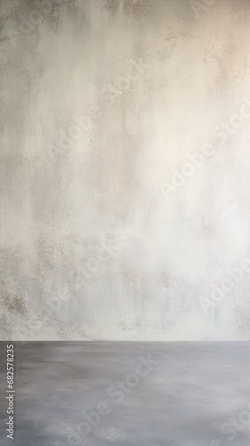 A pearl white and soft grey epoxy wall texture, creating a sense of calm and serenity