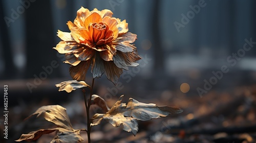 Close up of a wilting dying flower.UHD wallpaper photo