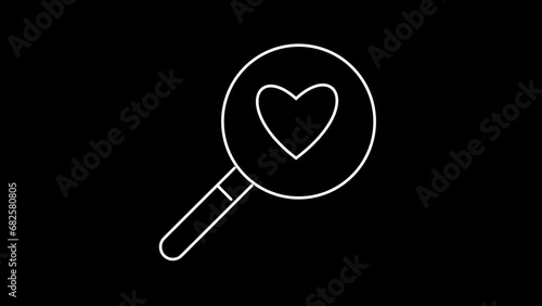 Wallpaper Mural icon. search. heart. love. to find. Torontodigital.ca