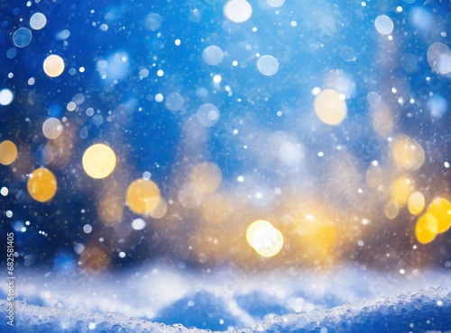 Illumination and snow blurred background © D'Arcangelo Stock