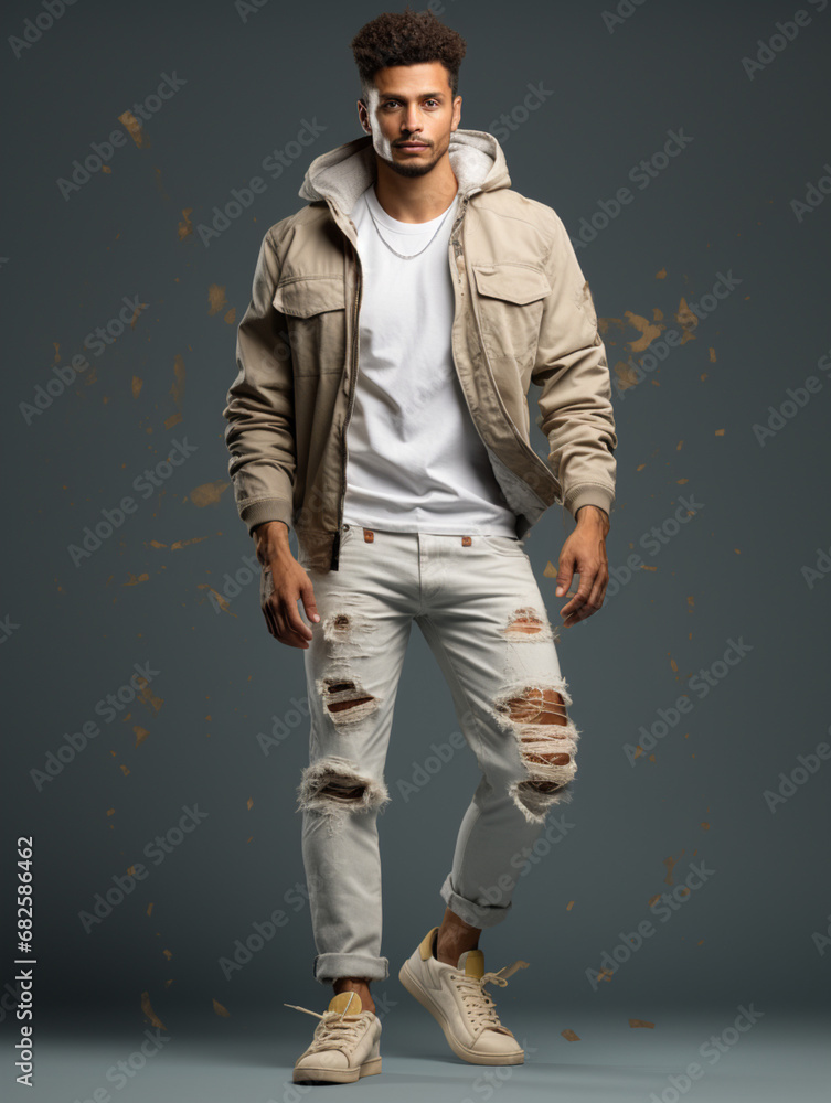 cutout of a model doing model poses cutout of a model doing model poses