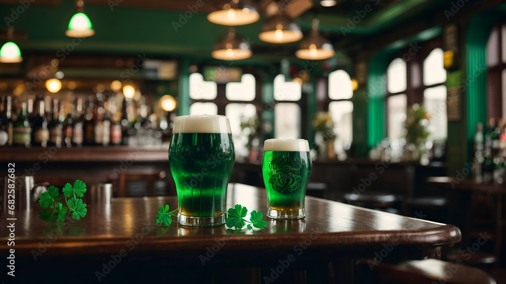 Festive Froth: Celebrating with Green Pints