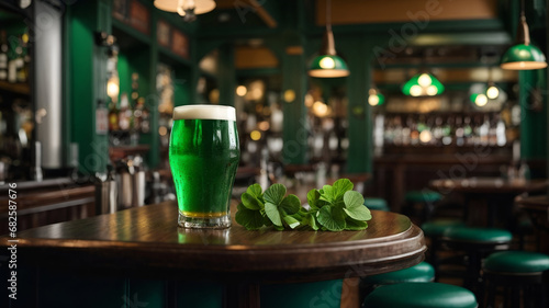 A Pint of Festive Froth  Celebrating in Green