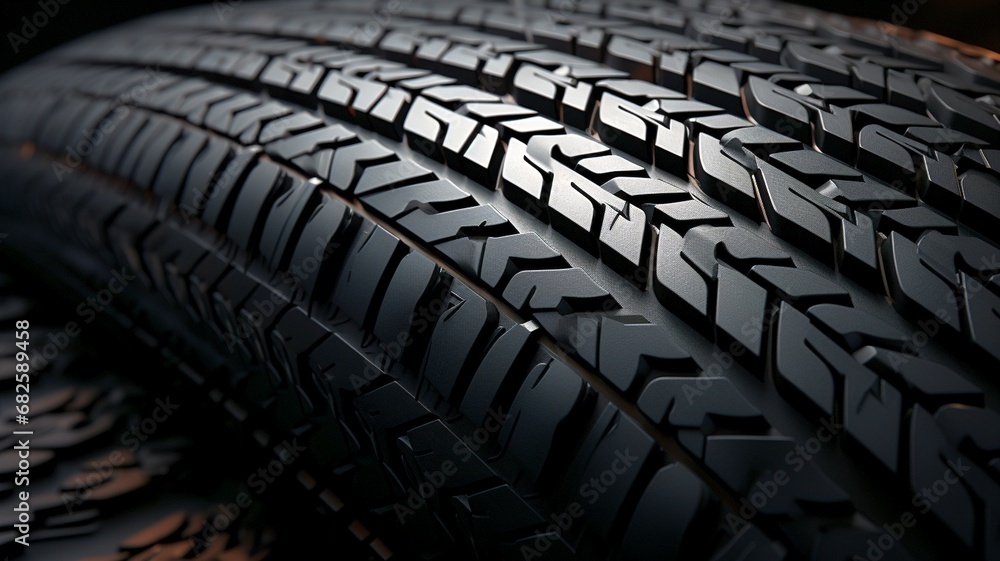 Fototapeta premium tire close up background texture 