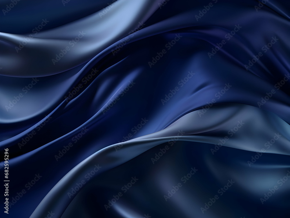 Luxury navy blue cloth and fabric background, abstract dark blue clothing fabric background, ai generated photo Luxury navy blue cloth and fabric background, abstract dark blue clothing fabric background, ai generated photo