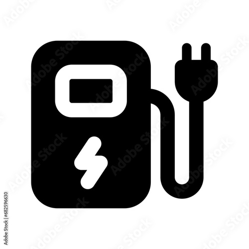 charging station glyph icon