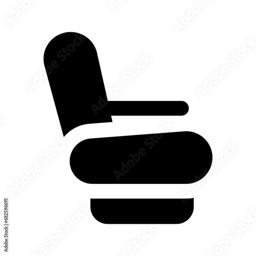 seat glyph icon