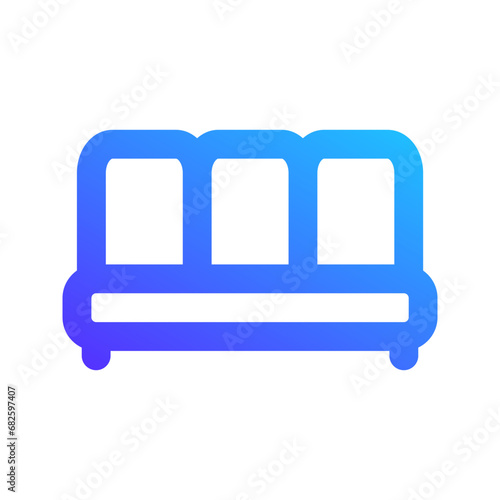 waiting room gradient icon