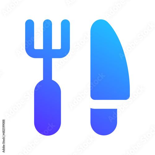 food court gradient fill icon