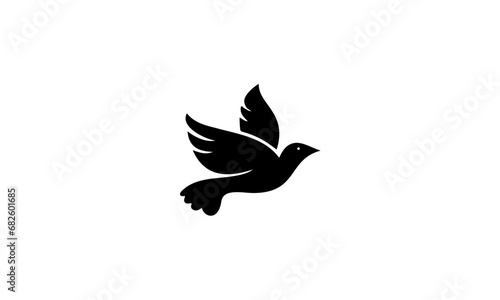 silhouette of dove