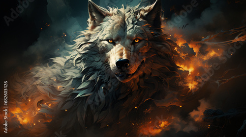 amazing wolf wallpaper © avivmuzi