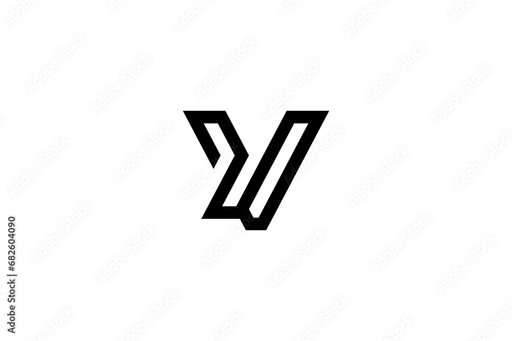 Letter VY or YV Logo Design Vector Letter VY or YV Logo Design Vector