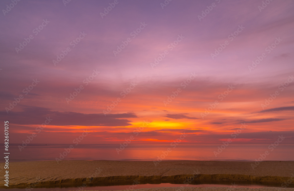 amazing colorful cloud in beautiful sunset above the sea..beautiful sunrise landscape amazing light of nature sky over horizon..colorful sky sunset or sunrise background. amazing colorful cloud in beautiful sunset above the sea..beautiful sunrise landscape amazing light of nature sky over horizon..colorful sky sunset or sunrise background.