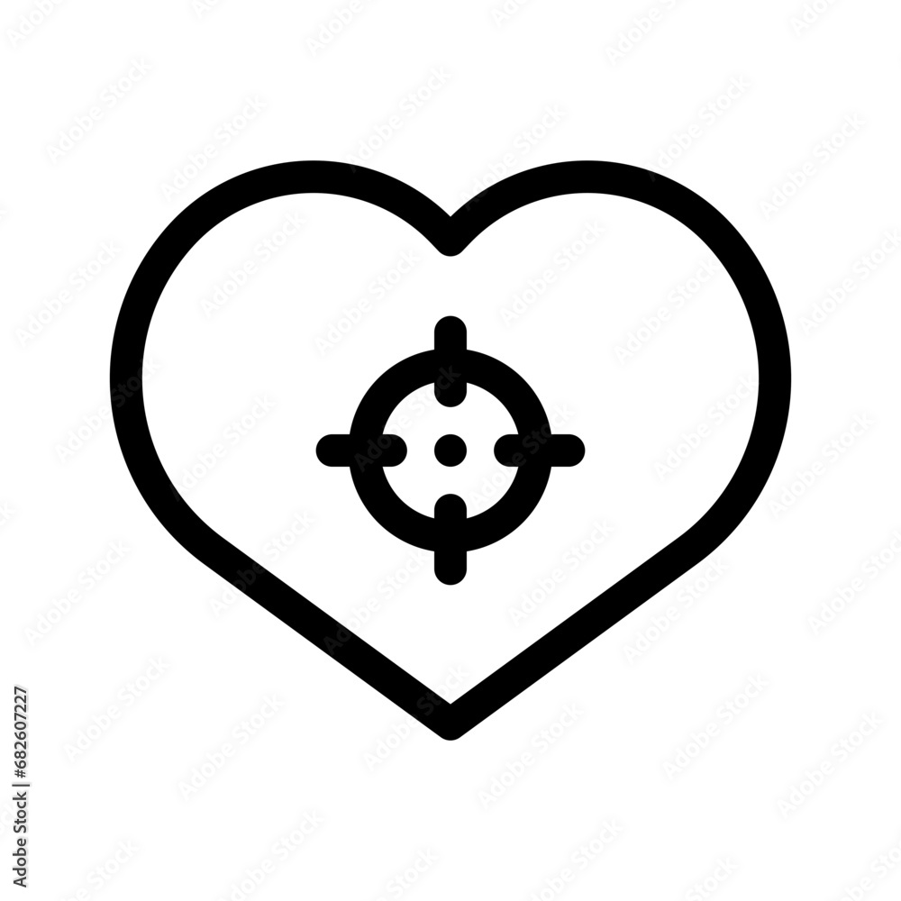 Obraz premium heart target