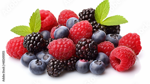 wild berries mix raspberry blueberries blackberries