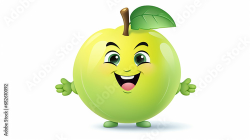 honeydew character cute funny honeydew in cartoon kawaii style photo