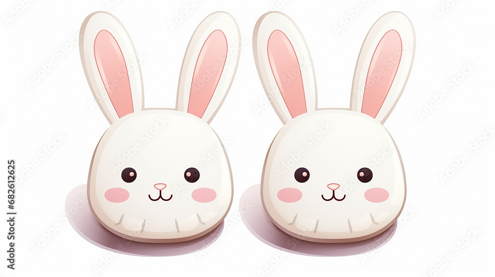 bunny slippers in cute funny with cartoon kawaii style bunny slippers in cute funny with cartoon kawaii style