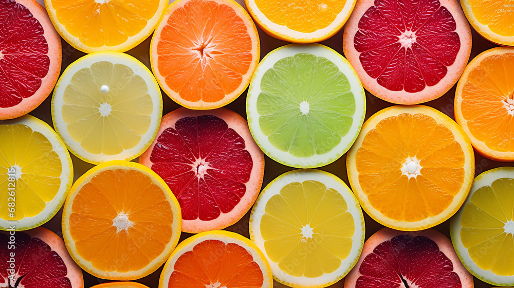 fresh fruit background with colorful citrus fruit slices fresh fruit background with colorful citrus fruit slices