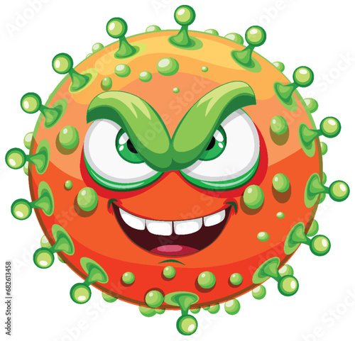 Bacteria Germ Virus Monster Cartoon Character