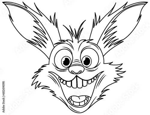 Crazy Rabbit Cartoon Freak Out