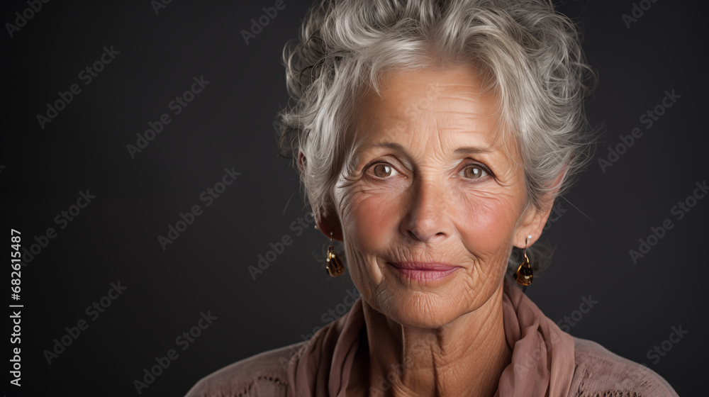 portrait of a senior person portrait of a senior person