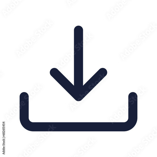 download flat line icon
