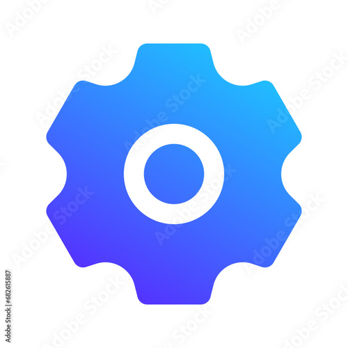 settings gradient fill icon