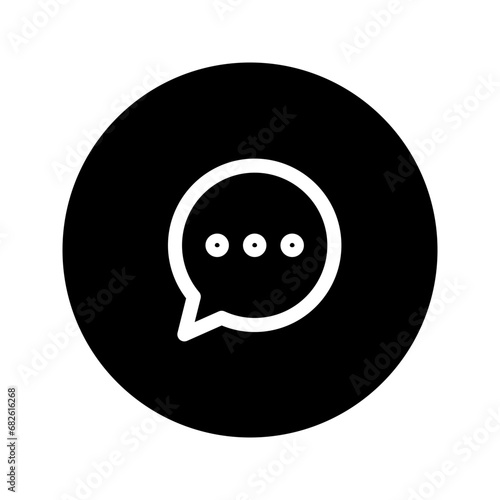 message line circular icon