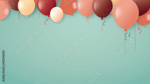 balloons on the background