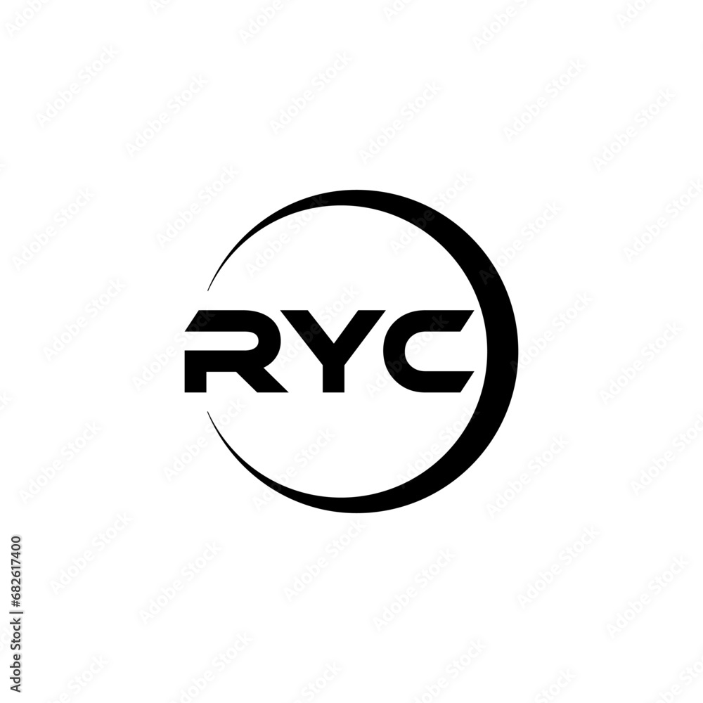 RYC letter logo design with white background in illustrator, cube logo, vector logo, modern alphabet font overlap style. calligraphy designs for logo, Poster, Invitation, etc. RYC letter logo design with white background in illustrator, cube logo, vector logo, modern alphabet font overlap style. calligraphy designs for logo, Poster, Invitation, etc.