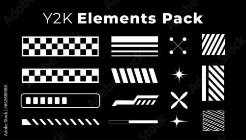 Y2K asset Element Pack. as a complementary material in the use of poster designs, clothing, other decorations.
