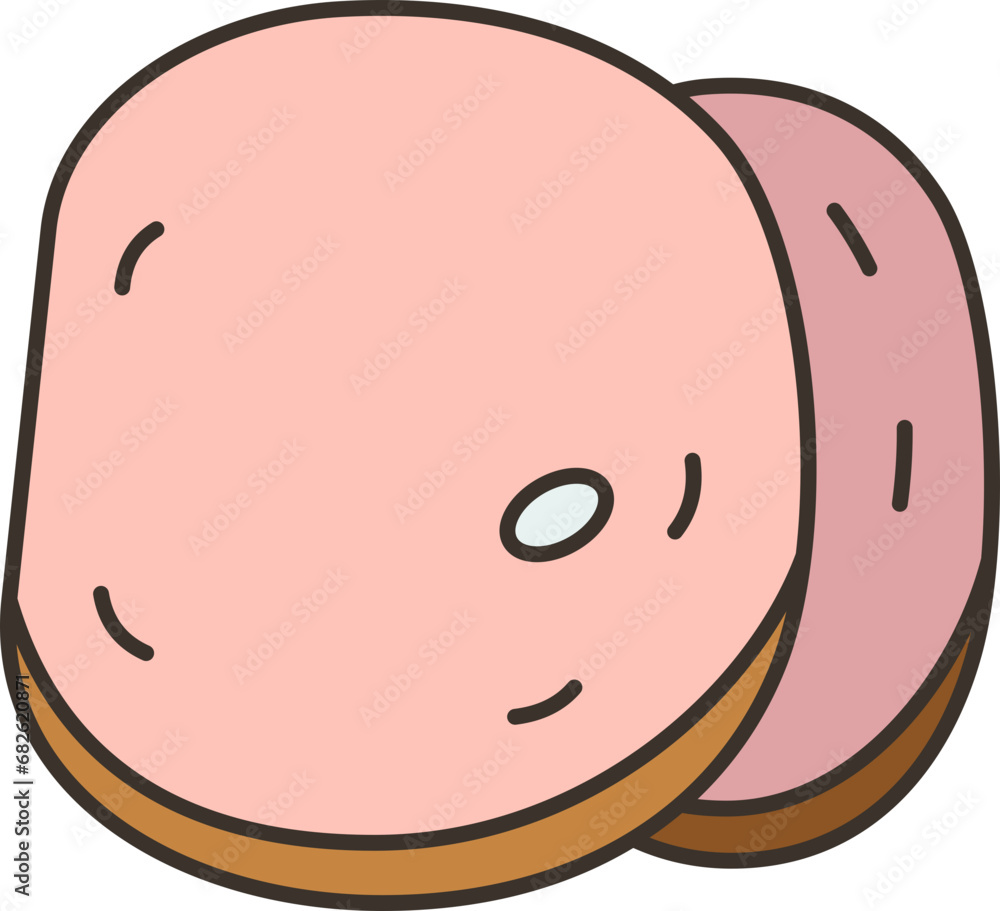 Fototapeta premium ham icon