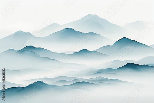 Chinese classical style illustration background