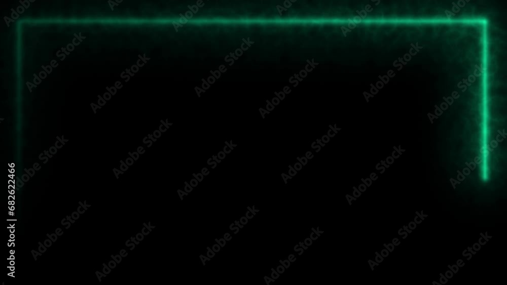 Animated neon glowing frame background. Colorful laser show seamless loop 4K border. Animated neon glowing frame background. Colorful laser show seamless loop 4K border.