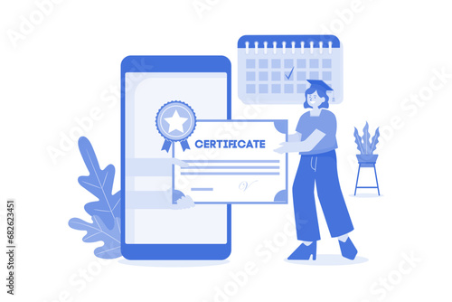 Online Certificate earning certificates through online educational programs