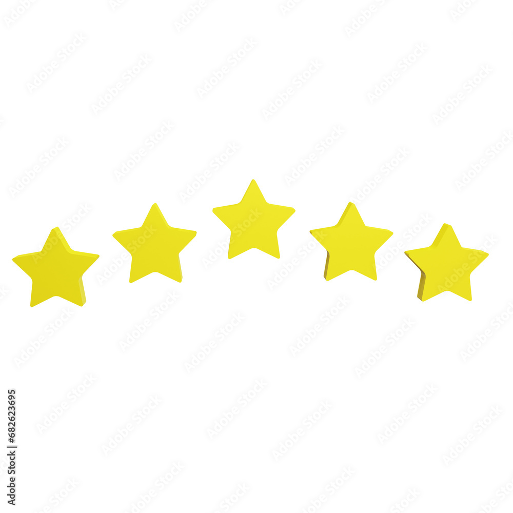 3d Stars icon object 3d Stars icon object