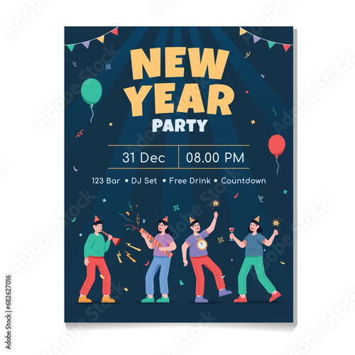 Invitation Poster Of New Years Eve Party