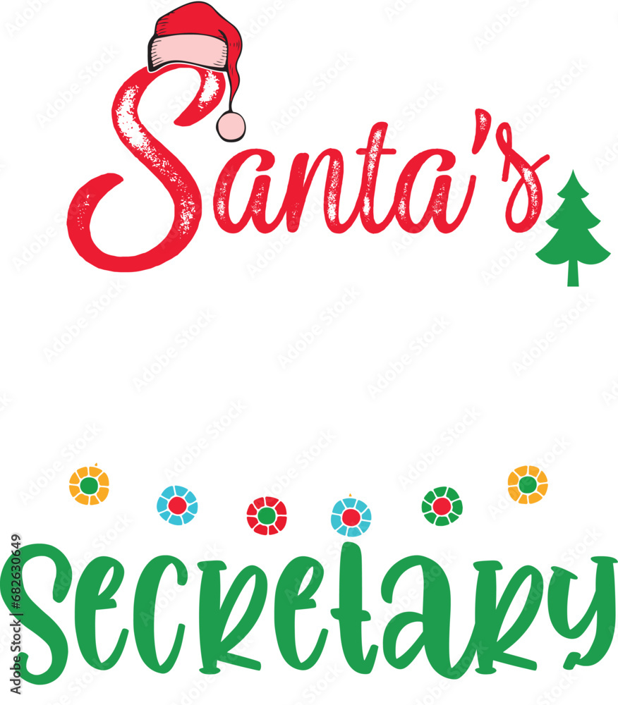 Obraz premium Santa's Favorite Christmas Svg