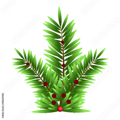 Christmas Fir Branch Decoration