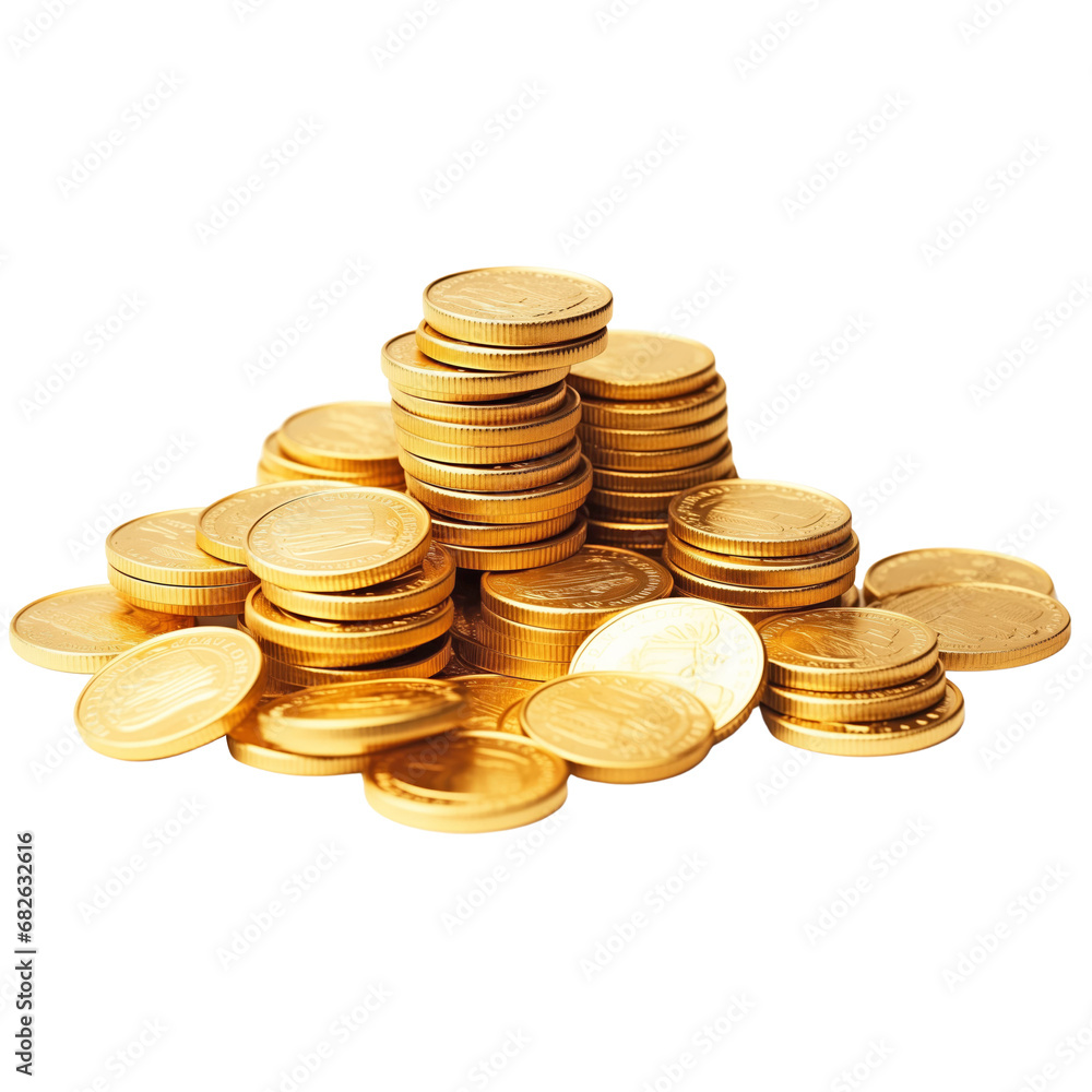 Pile of golden coins Pile of golden coins