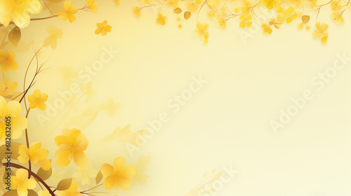 The floral wallpaper is a combination of light yellow and white that is pleasing to the eye. There is a field for entering text. © Gun