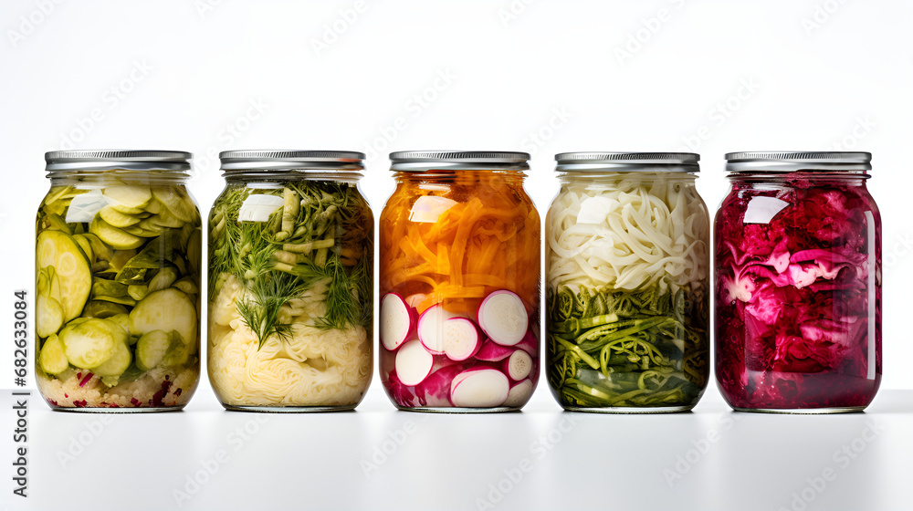 jars of pickled cucumbers jars of pickled cucumbers