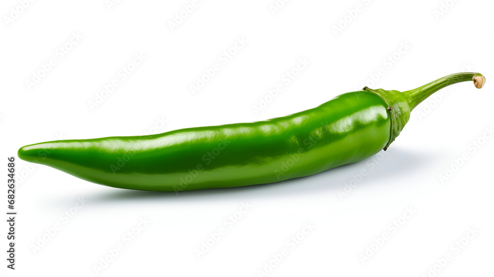 green chili pepper transparent background  - obrazy, fototapety, plakaty 