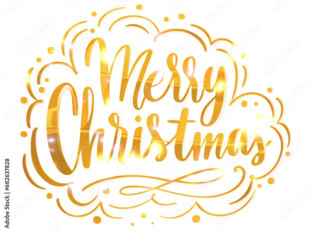 Merry Christmas golden particle text with snow on a dark background. Merry Christmas golden particle text with snow on a dark background.