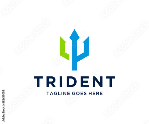 Trident Logo Template Vector Design