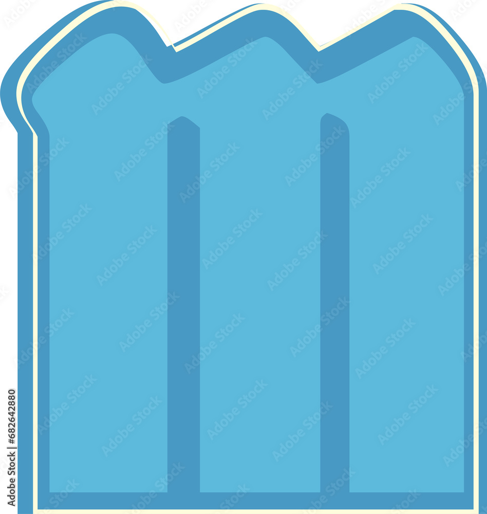 Classic alphabet, Blue lowercase m Classic alphabet, Blue lowercase m