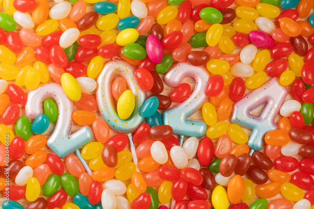 The number 2024 symbolizes the coming year 2024 The number 2024 symbolizes the coming year 2024