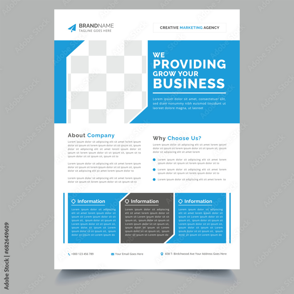 Corporate Business Flyer poster pamphlet brochure cover design A4 Size
