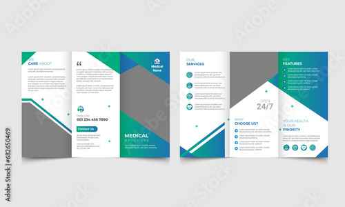 modern medical brochure design template